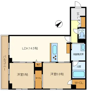 ドエルアーバンII【1階】の間取り