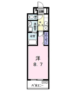 エクセルシオールII【2階】の間取り