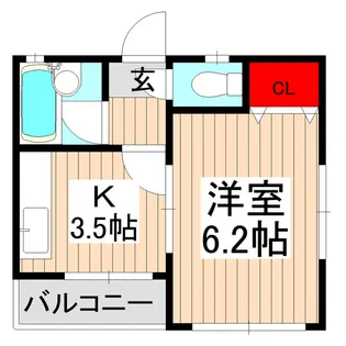 メゾン大竹B棟【2階】の間取り
