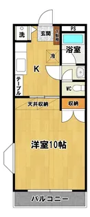 デイア天久保【4階】の間取り