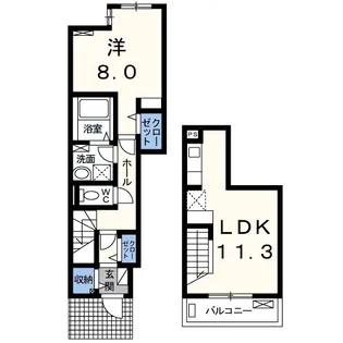 グランツ【2階】の間取り