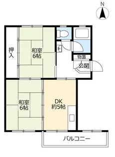 UR岩成台【4階】の間取り