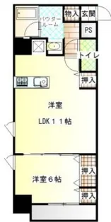 EVISSAN松原【8階】の間取り