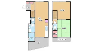 兵庫県神戸市灘区水道筋1【一戸建】の間取り