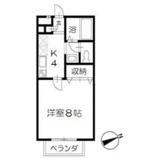 千葉県千葉市稲毛区穴川2【アパート】の間取り