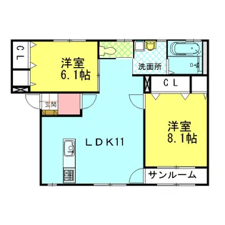 フォルテ カルカッサ【1階】の間取り