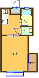 コーポ鎌田A【2階】の間取り