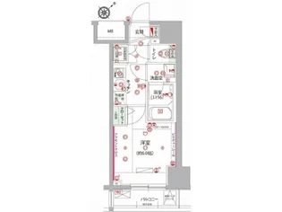 ハーモニーレジデンス大森山王【11階】の間取り