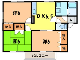 ベルメゾン明石【1階】の間取り