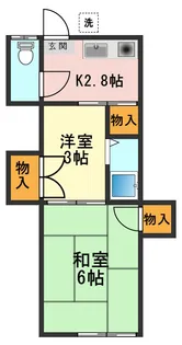東京都江戸川区西小岩2【アパート】の間取り
