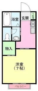 茨城県牛久市中央2【アパート】の間取り