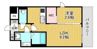 大阪府大阪市天王寺区東上町【マンション】の間取り