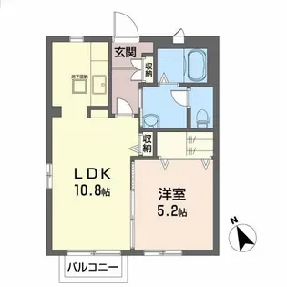 Rosy Place 原町【1階】の間取り