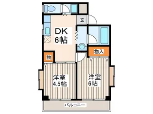 リーベ氷川台【2階】の間取り
