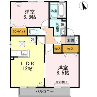 グランシャリオ A【2階】の間取り