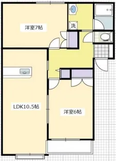 エクシード若林【1階】の間取り