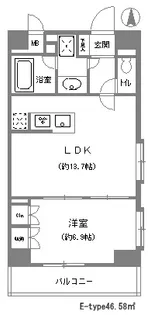 グランハイツ東新宿【5階】の間取り