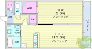 アビタシオン広瀬米ヶ袋【1階】の間取り