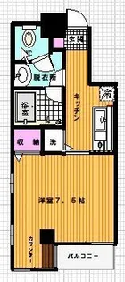 ウィステリア・タワー【3階】の間取り