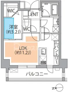 レスピール蓮根【3階】の間取り