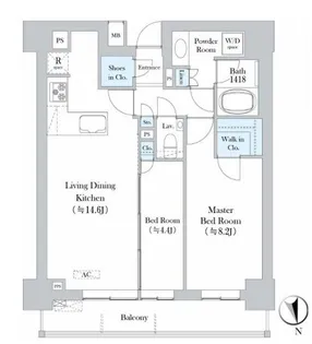 ディアナコート池田山公園【3階】の間取り