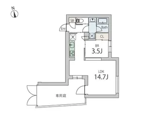 GranDuo下北沢13【1階】の間取り
