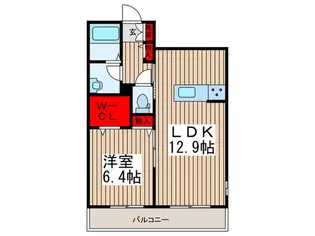 シャンシャン【1階】の間取り