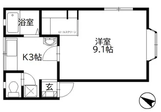 マーセルヒロ【1階】の間取り