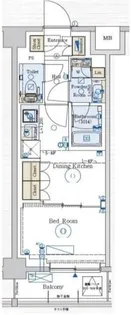 ジェノヴィア赤羽【5階】の間取り