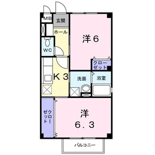 ピソ アイリス【1階】の間取り