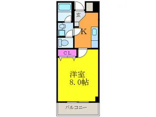 アム-ル千里丘【2階】の間取り