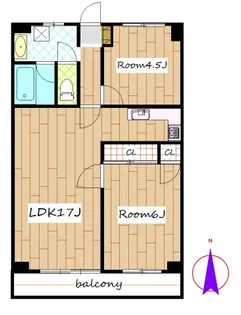 カツミマンション【3階】の間取り