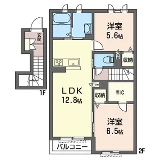 ピアガーデンサンク【2階】の間取り