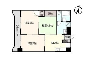アシスト第3沼津マンション【2階】の間取り