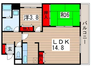 コンフォール エム・アイ【5階】の間取り