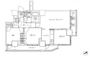 パークキューブ愛宕山タワー【11階】の間取り
