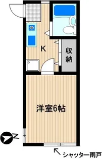 すずらんコーポ【2階】の間取り