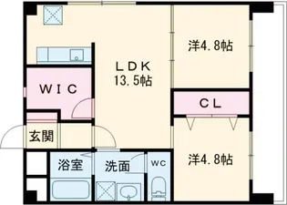 エクセレント北島【4階】の間取り