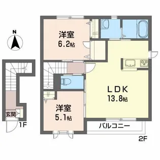 セレナヴィラ【2階】の間取り