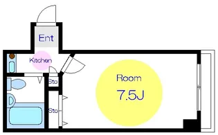 ロアデロア【4階】の間取り