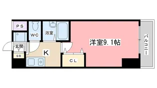 サムパティーク山科【5階】の間取り