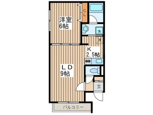 ウエストコ-ト福住【3階】の間取り