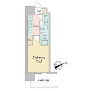 リバーコート砂田橋I【13階】の間取り