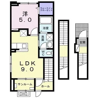 エアリー・ロード【3階】の間取り