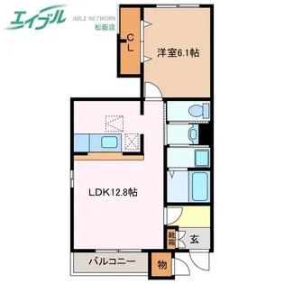 トワニー・K II棟【1階】の間取り