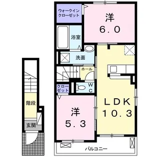 アルコ イーリス I【2階】の間取り