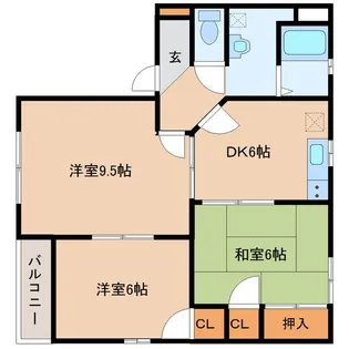 ディアスヒメノ【2階】の間取り