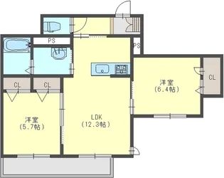 シャーメゾンエスペランサ【1階】の間取り