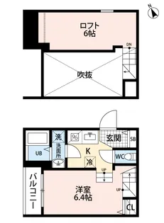 リブェール井尻【2階】の間取り