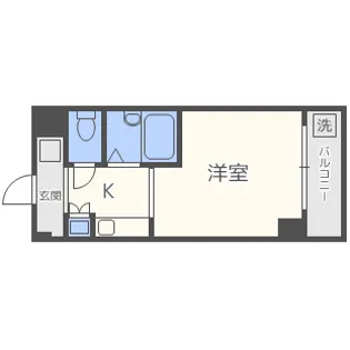 ドミール堺筋本町【11階】の間取り
